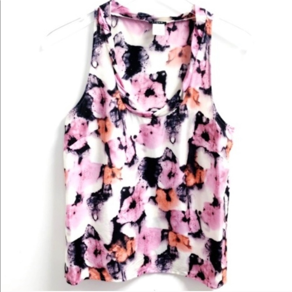 JCrew 100% Silk Abstract Pattern Top
